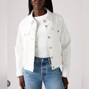 Levi's Girls JuniorsWhite Denim Jacket 13-15 Extra Large